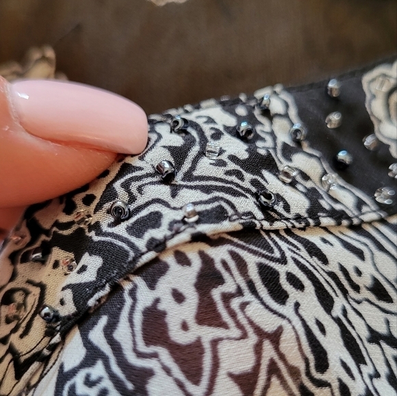 Style & Co Embellished Sheer Tunic - Picture 4 of 8